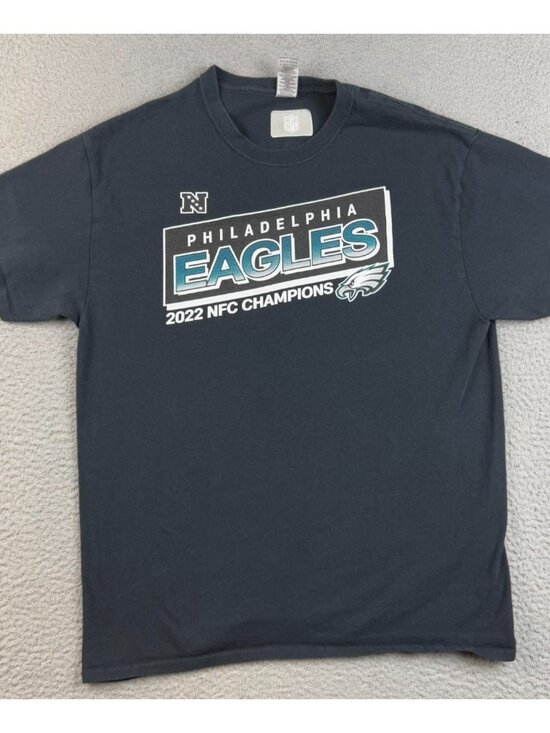 NFL Other - Philadelphia Eagles Shirt Men's Large Black NFL Double Sided Football NFC Champs